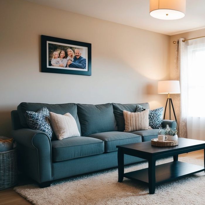 Inside a clean home